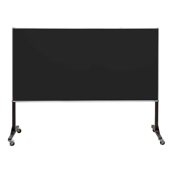 Sliding Door Wood Corkboard, 60"x36", Ligh, UV9004OCS-LTOAK-RUBBER